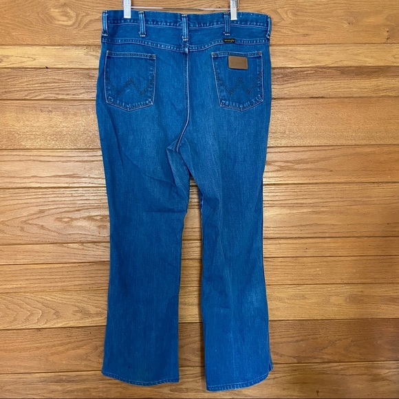 Wrangler vintage style logo pocket bootcut jeans - Picture 1 of 6